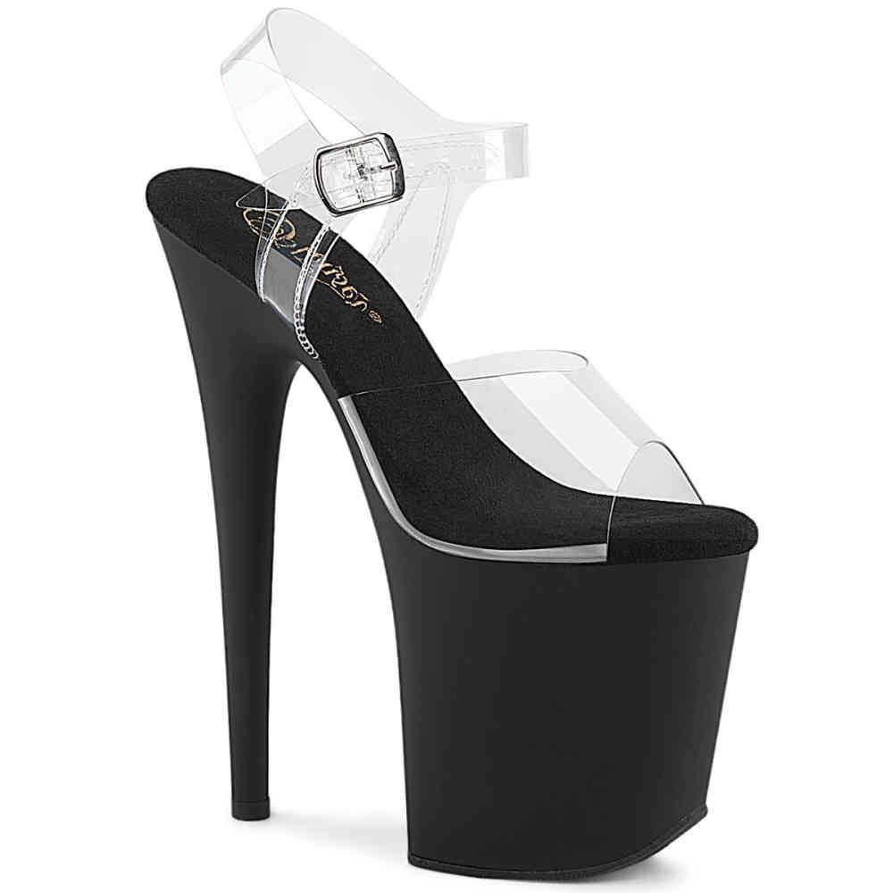 Pleaser - FLAMINGO808 Sandale à bride à la cheville, Pole dance chaussures - Noir Product image
